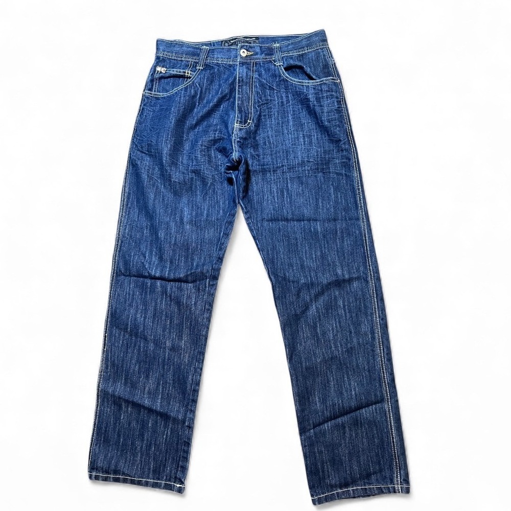 Vintage Southpole 4180 Jeans Denim Y2K Baggy Blue Skater Wide Leg 34x32 Grunge